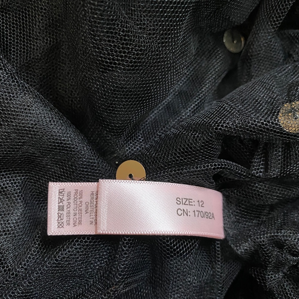 NWT Agent Provocateur Roanne Long Black Gown L - Picture 6 of 6